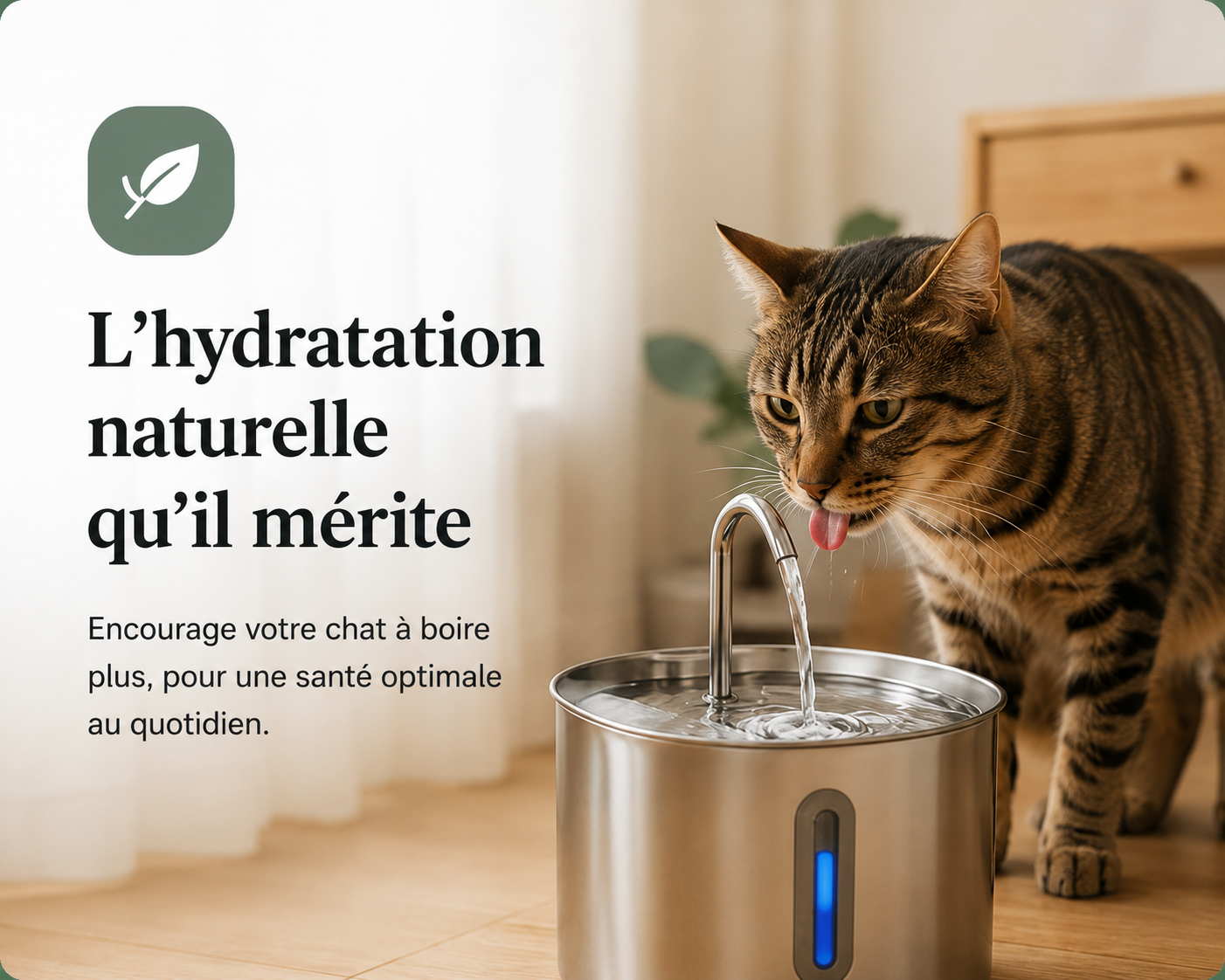 HydraCat™ Fontaine Intelligente 2.2L